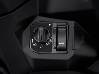 Teknologi remotre canggih, dimana tidak lagi memerlukan kunci mekanis untuk mengoperasikan kunci stang/menghidupkan mesin. *Tersedia pada tipe Deluxe Smart Key