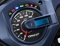 Semakin stylish dengan panel meter yang canggih dilengkapi lampu indikator ECO untuk kemudahan informasi berkendara
